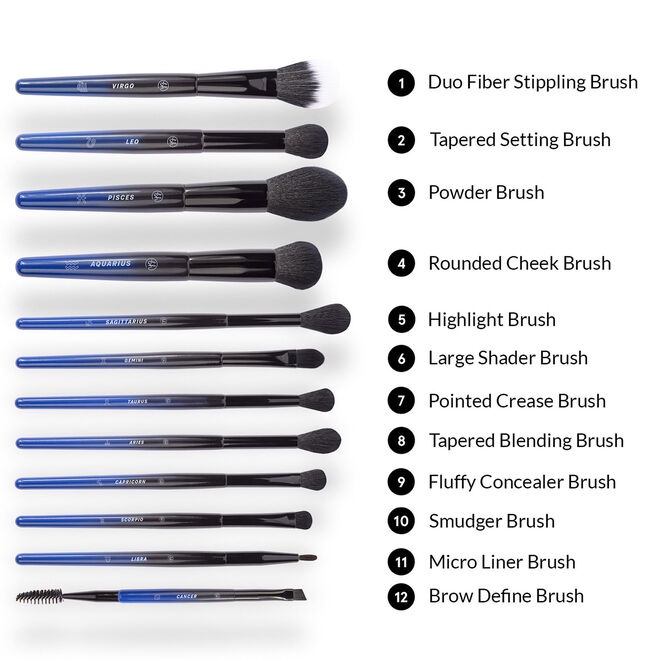  Bộ Cọ Trang Điểm 12 Cây BH COSMETICS Constellation BHBO47